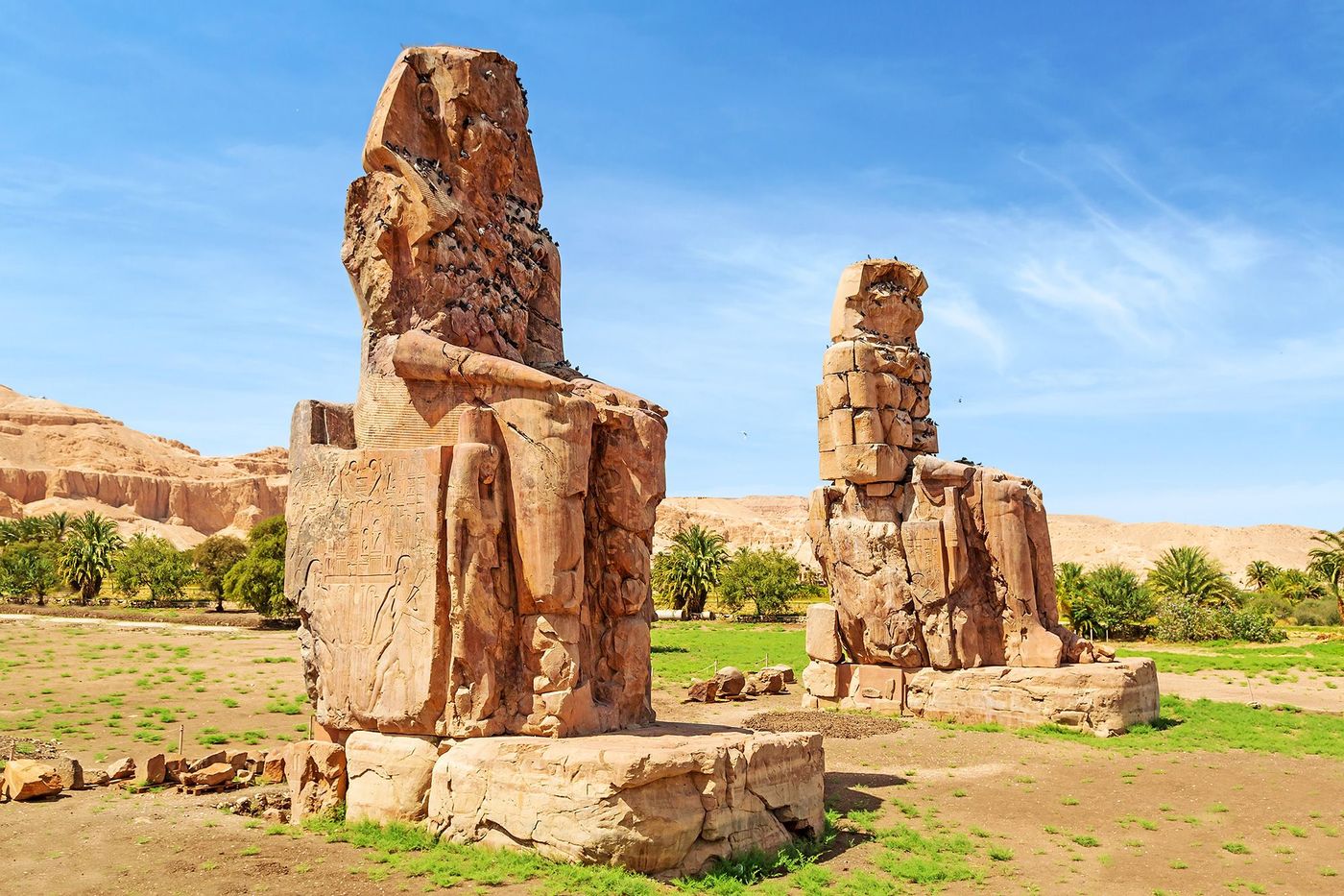 Egypte Colosses de Memnon