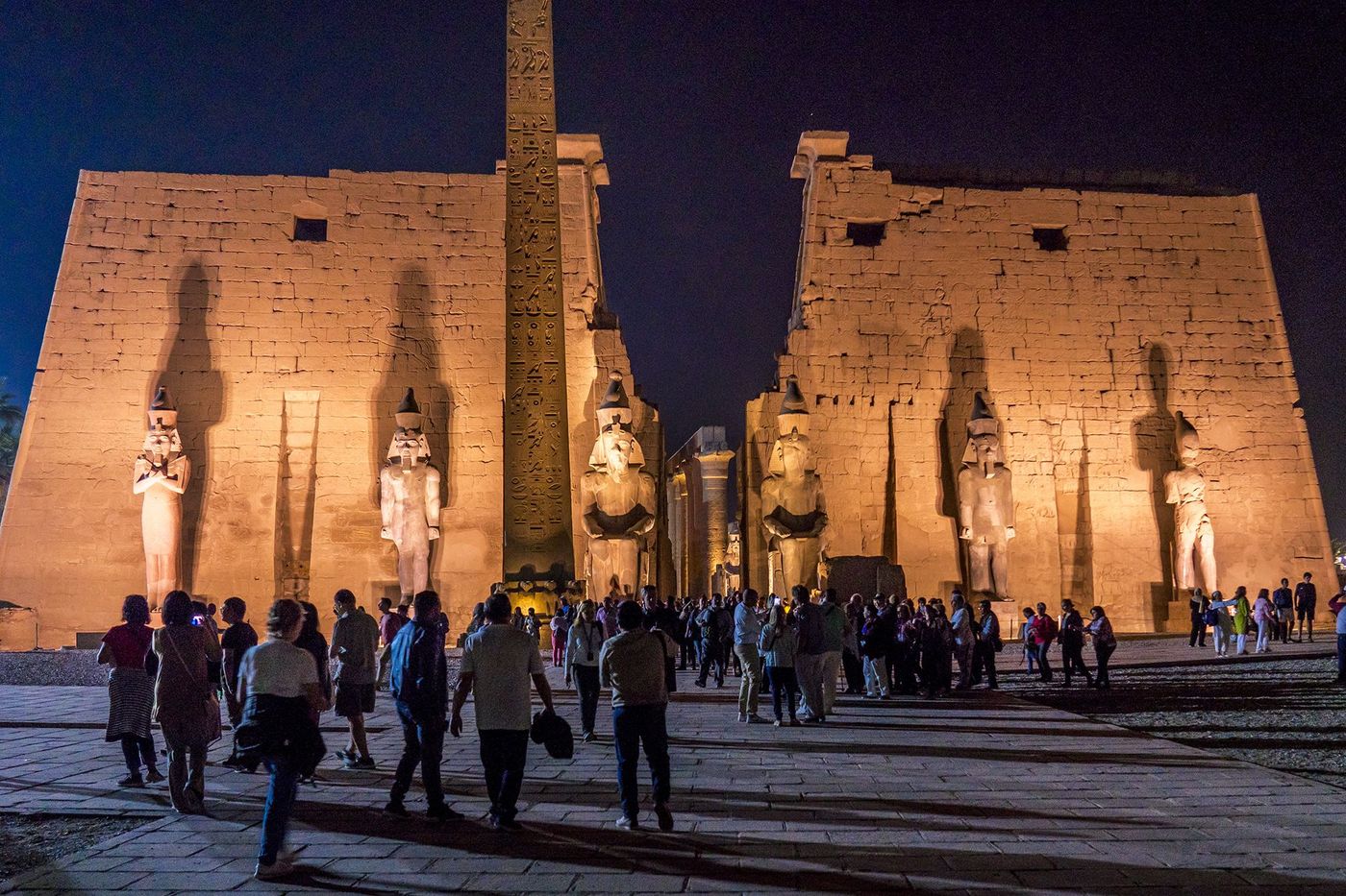 Egypte Louxor Temple Amon Obélisque