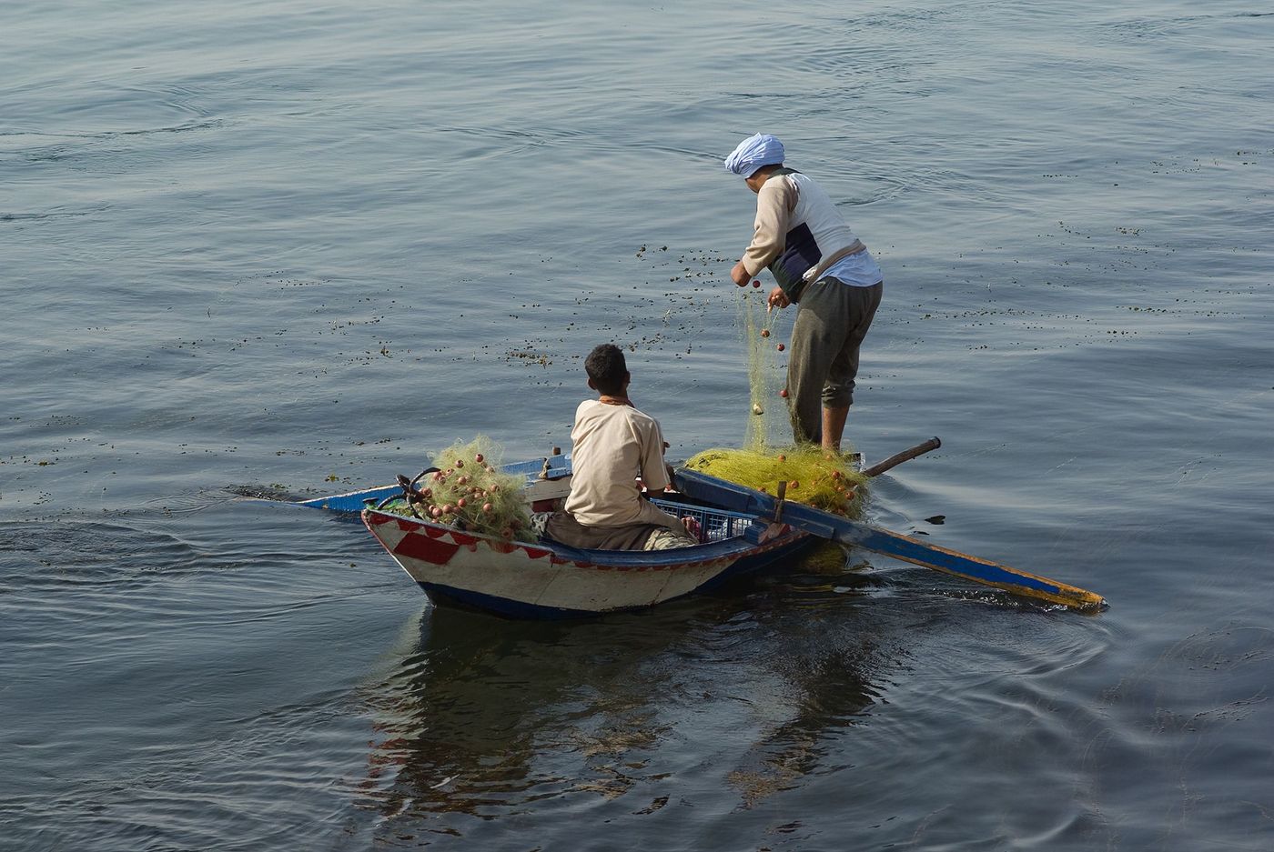 Egypte Nil Pêcheur