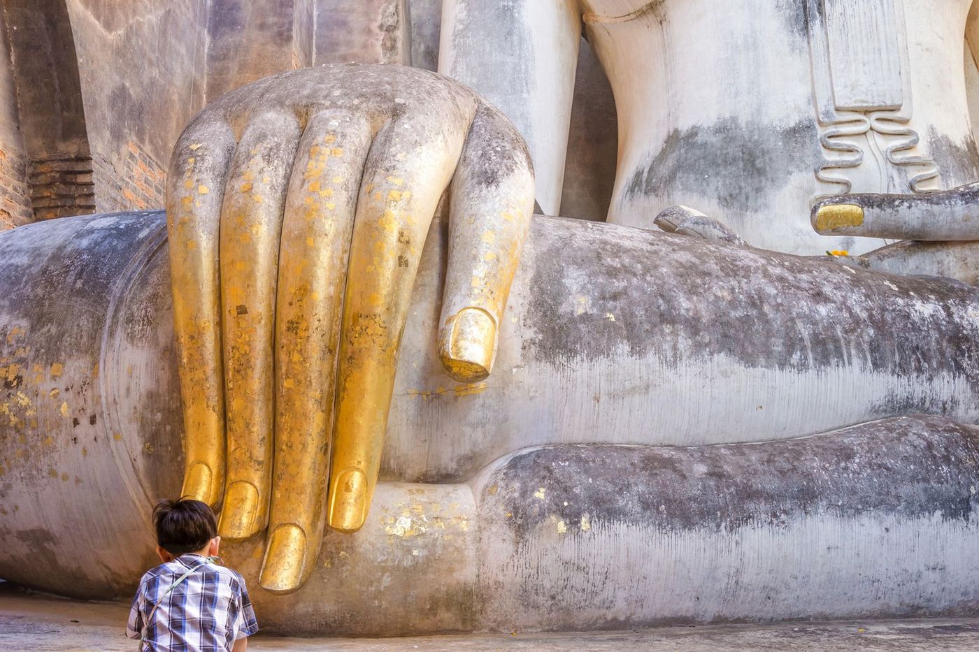 Thaïlande Sukhothai Enfant Bouddha