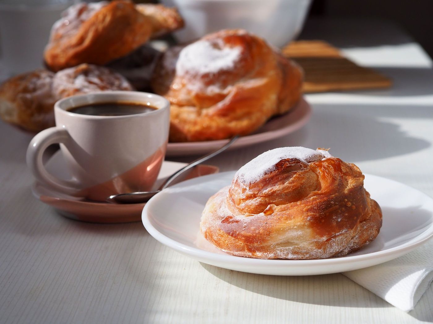 Ensaïmada au petit-déjeuner