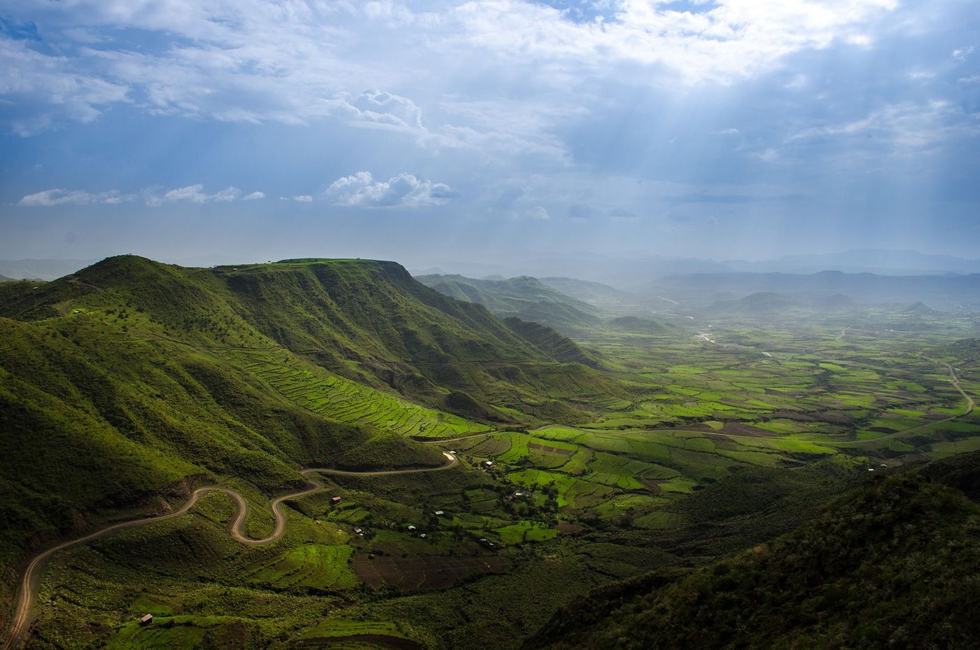 Ethiopie Panorama depuis Lalibela