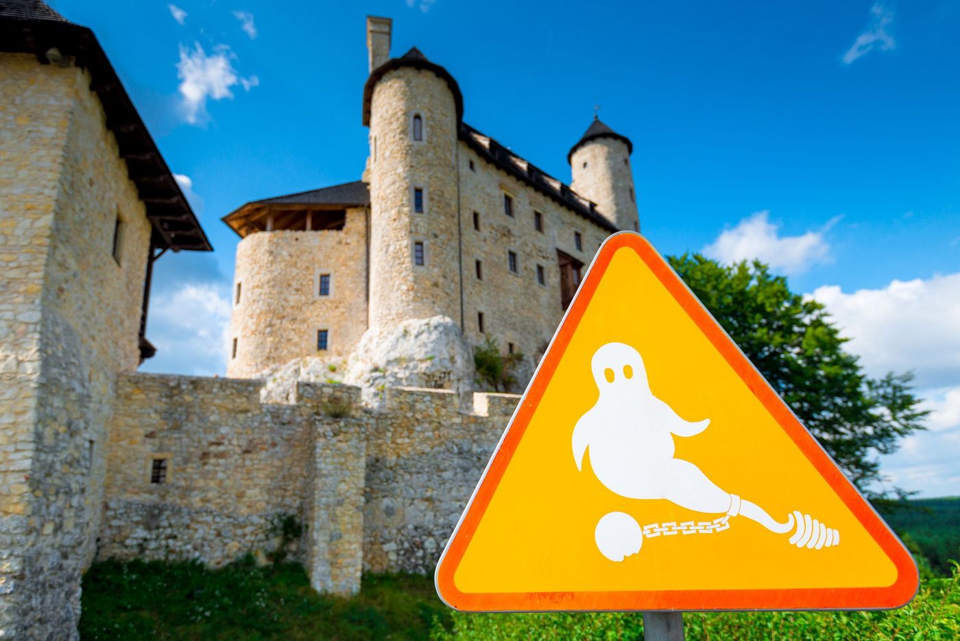 Fantômes Panneau Pologne
