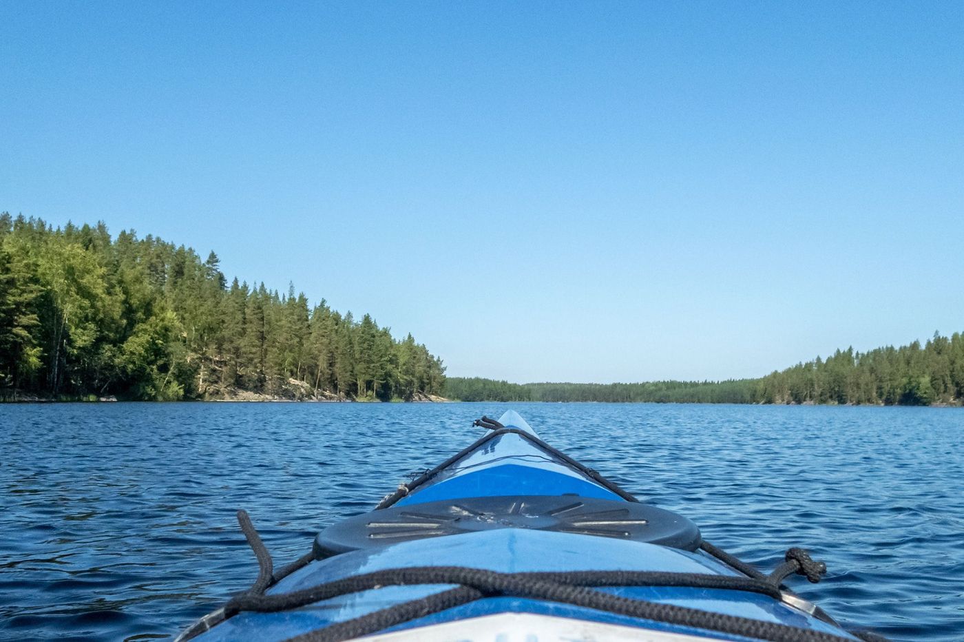 Finlande Lac kayak