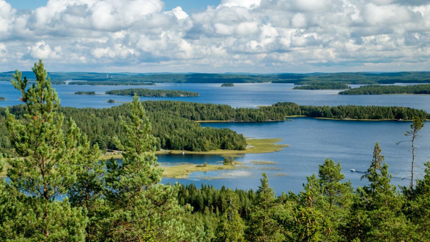 Finlande Lac Paijanne depuis Oravivuori