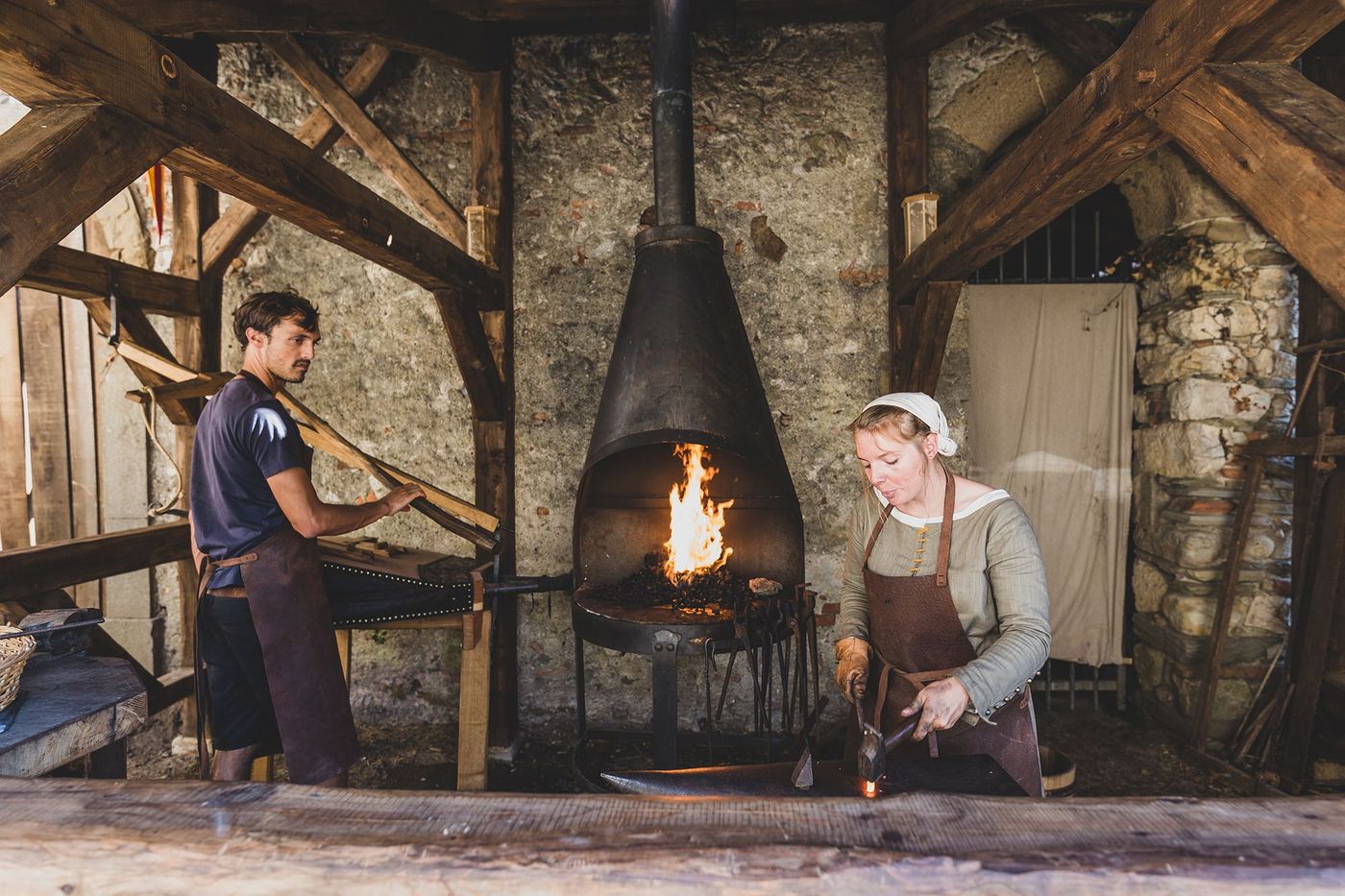Ariège Foix Château Atelier du forgeron