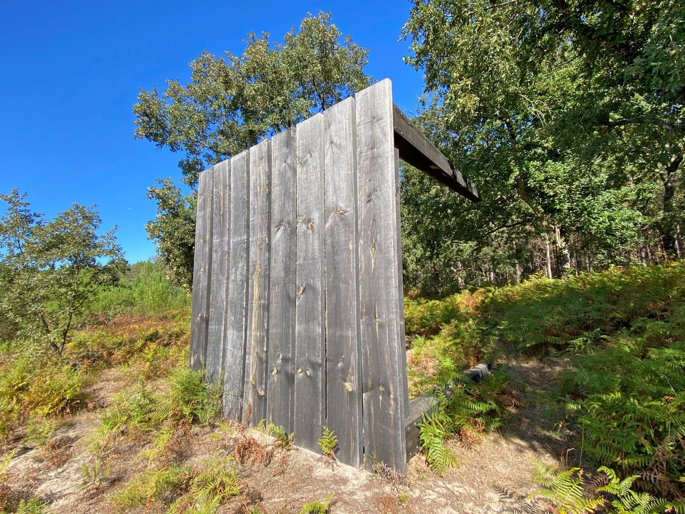 Forêt d’Art Contemporain - table renversée