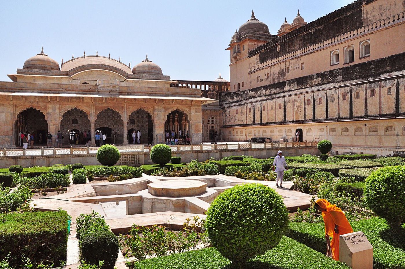 Inde Rajasthan Fort d'Amber Jardin des femmes