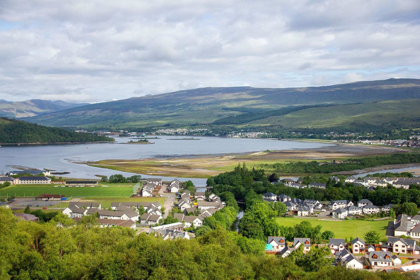 Vue panoramique du loch de Fort William - Ecosse