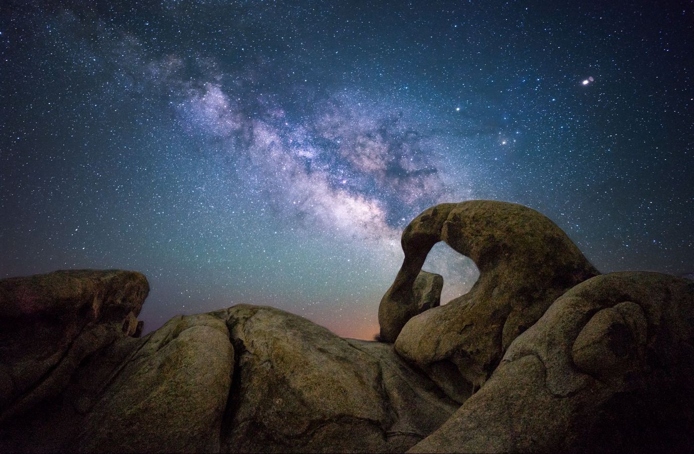 USA Californie Alabama Hills Mobius Arch