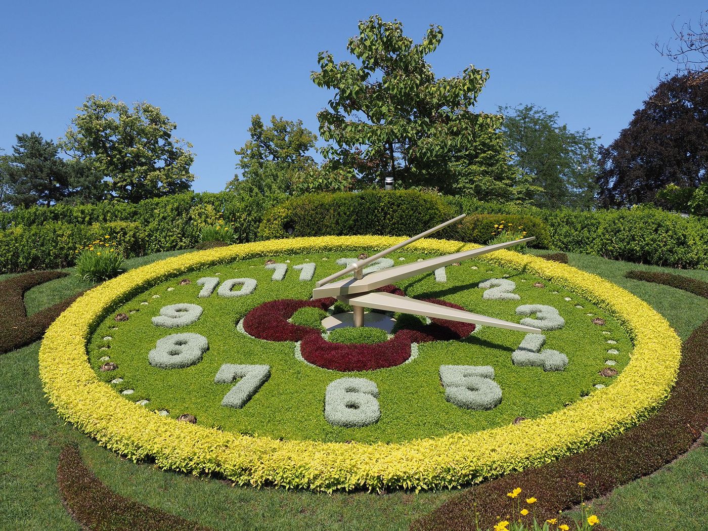 Genève - Horloge fleurie