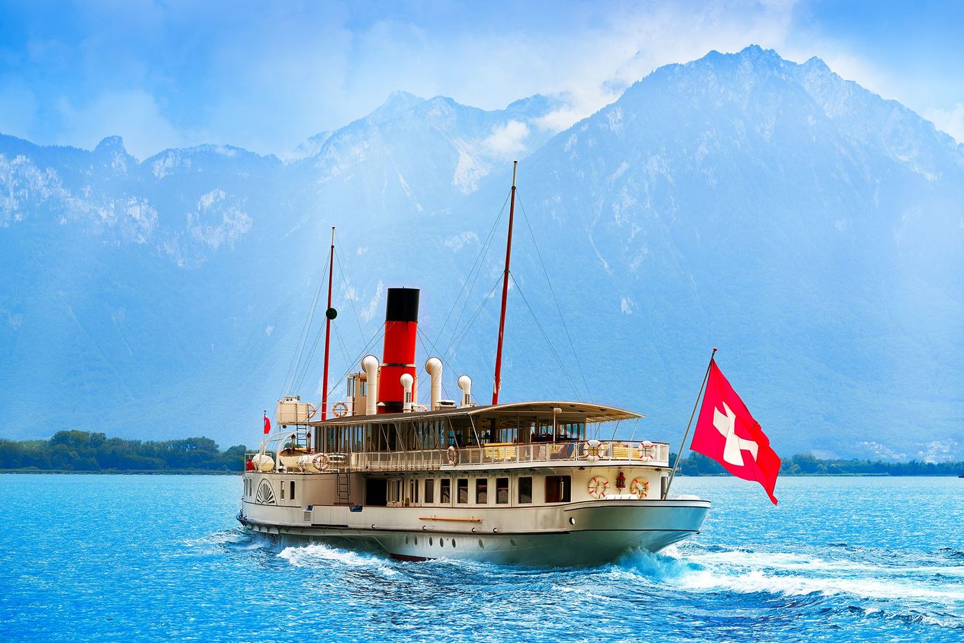 Geneve Lake Leman steamer ship
