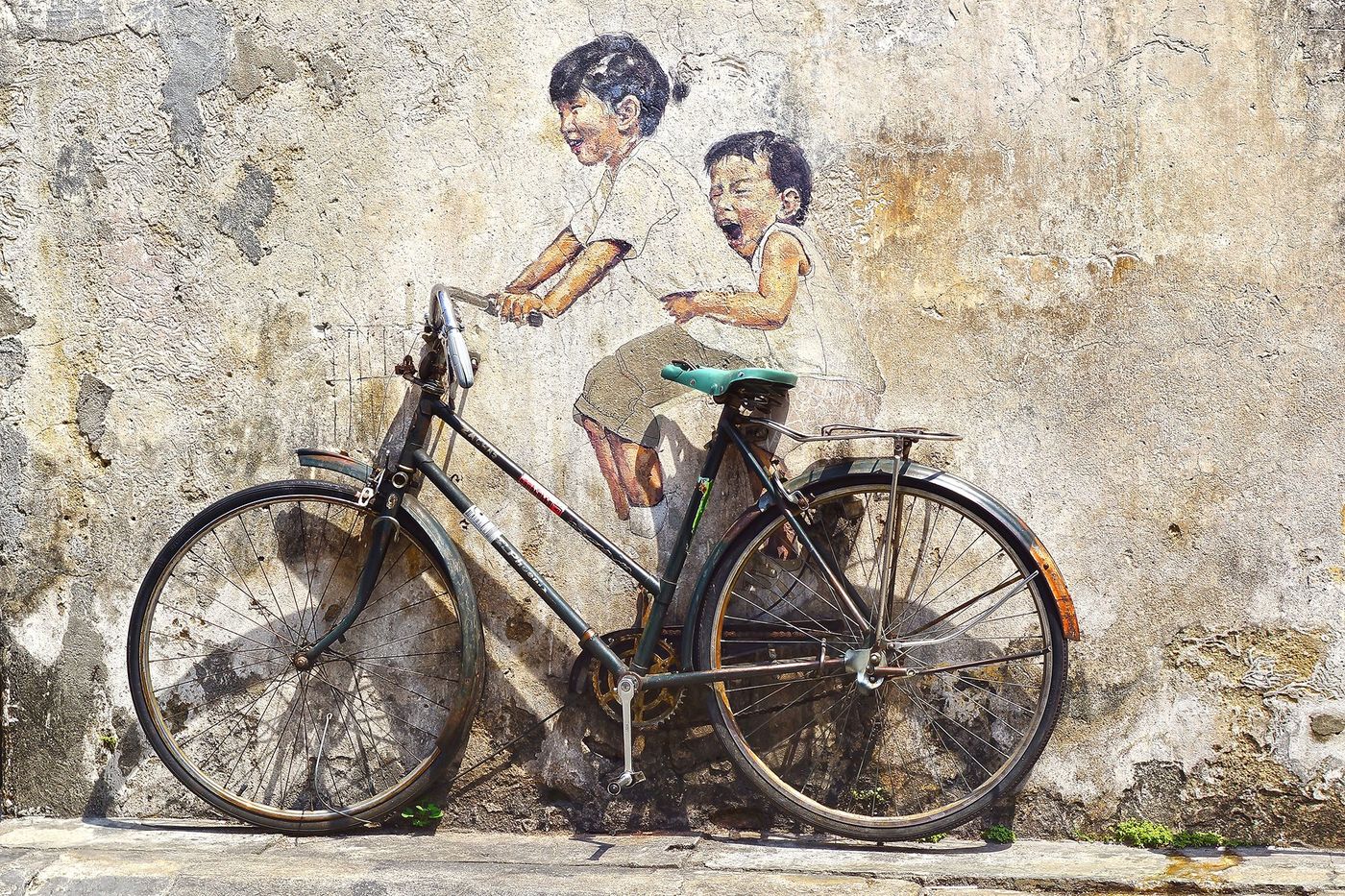 Malaisie Georgetown Street art de Ernest Zacharevic