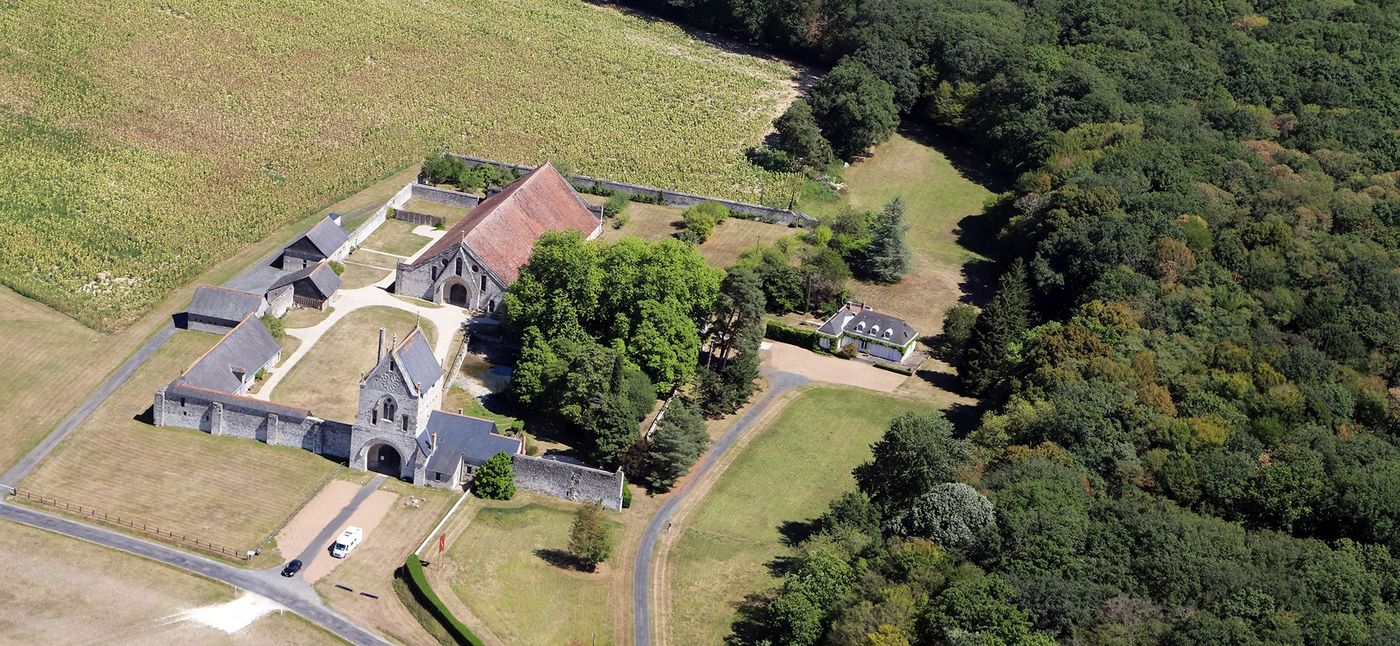 Vue aérienne de la Grange de Meslay