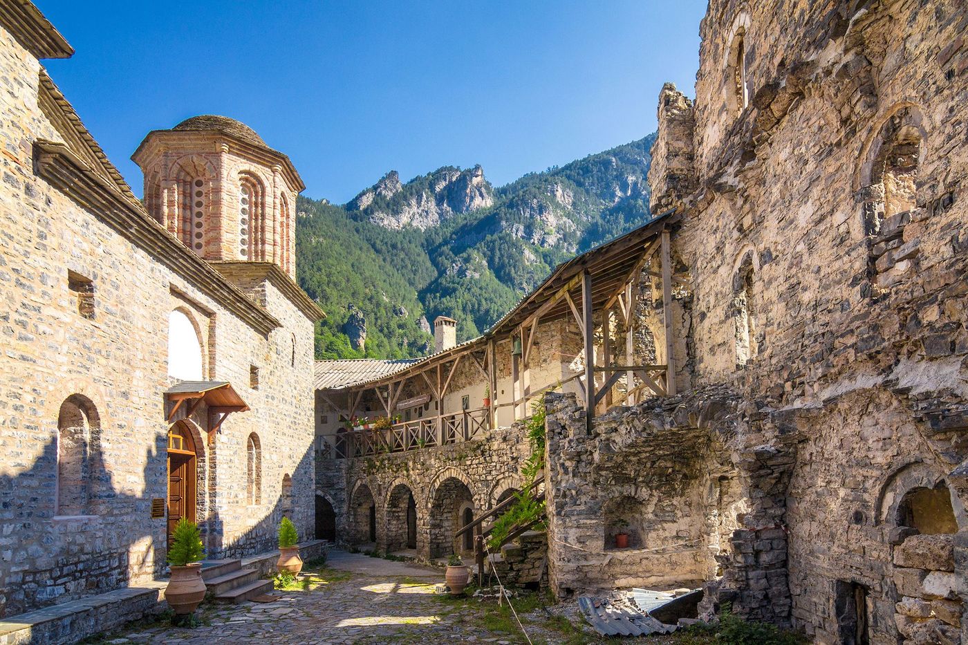 Grèce Monastère Agios Dionysos