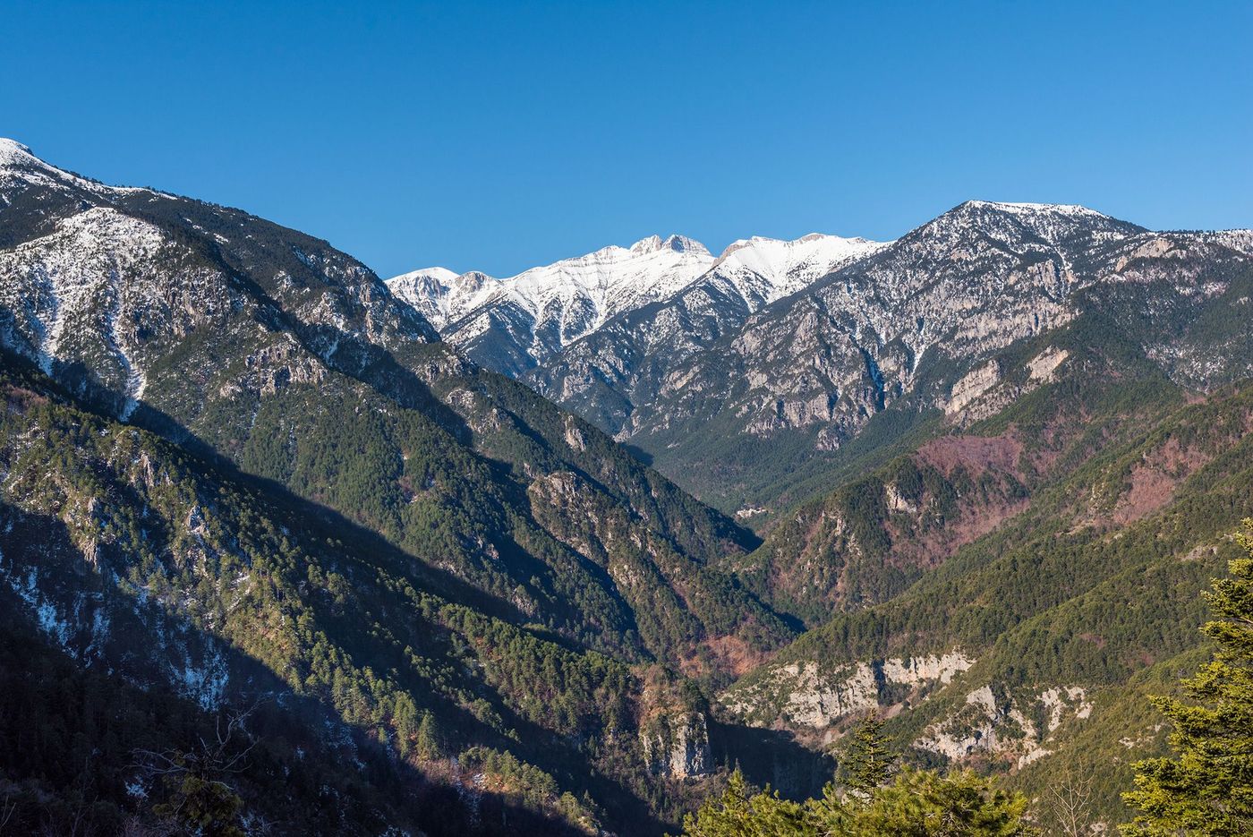 Grèce Mont Olympe Gorges de l'Enipeas