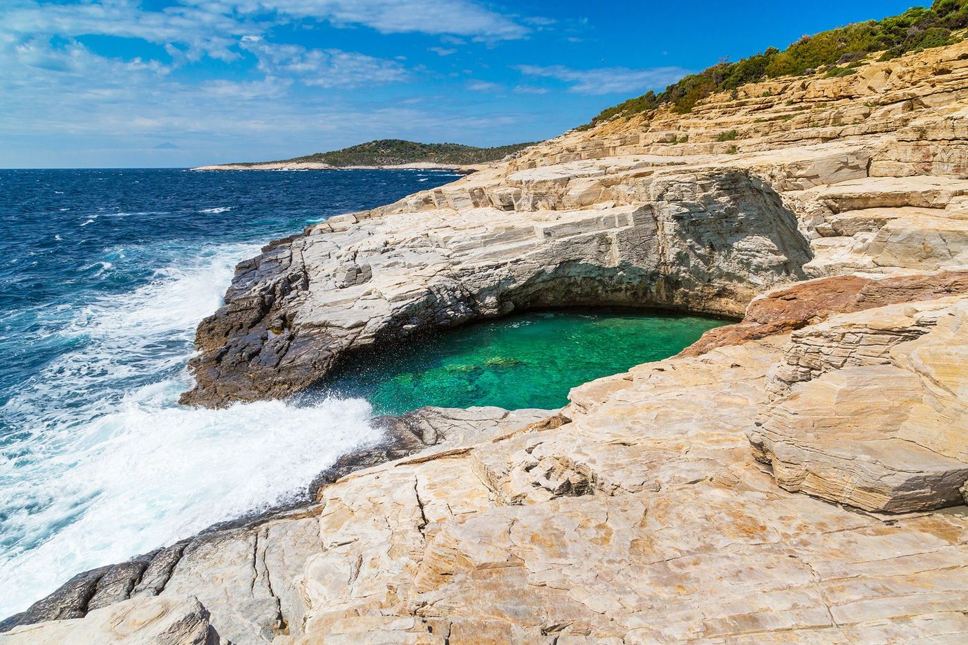 Grèce Thassos Lagon de Giola