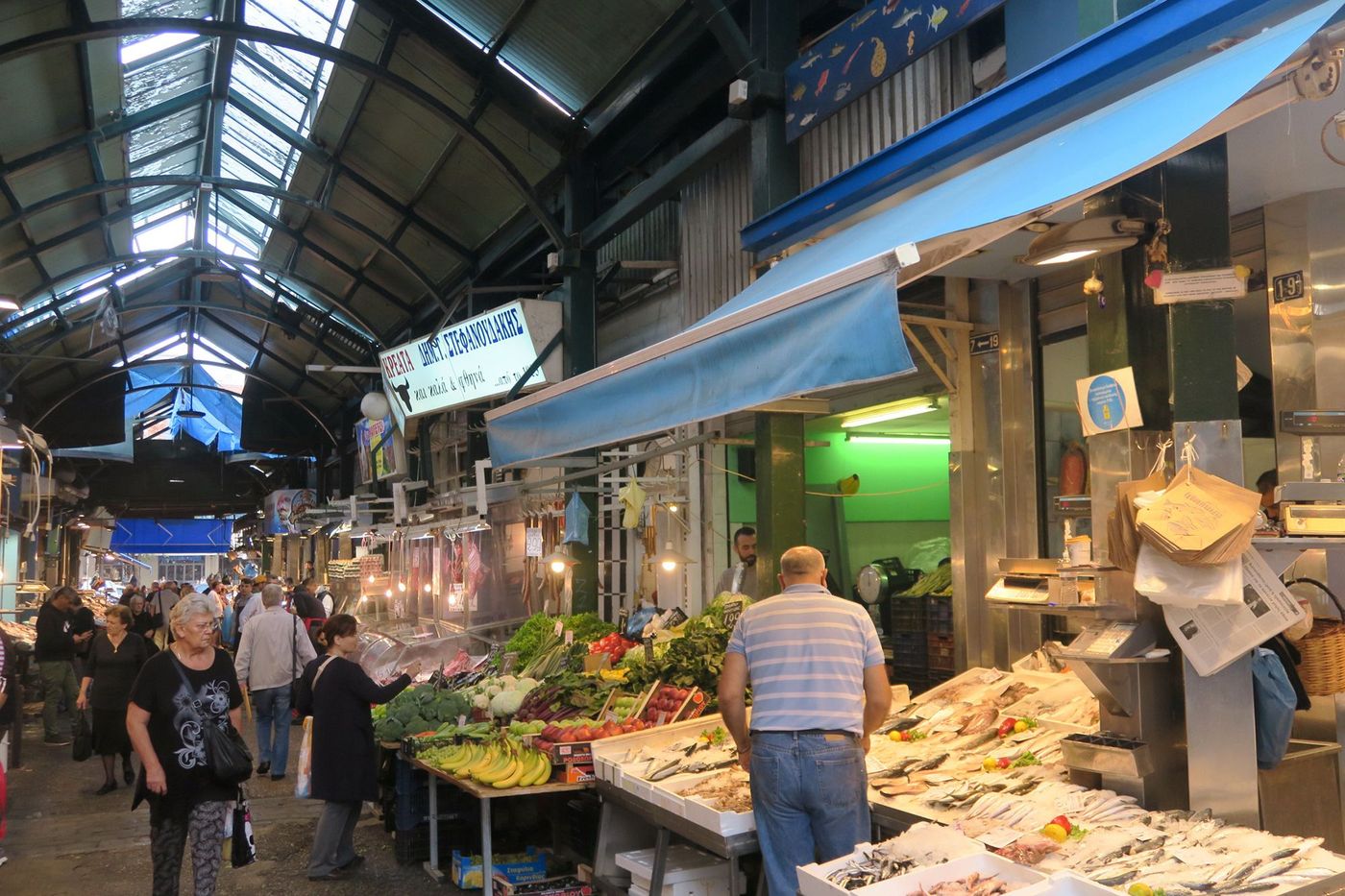 Grèce Thessalonique Marché Kapani