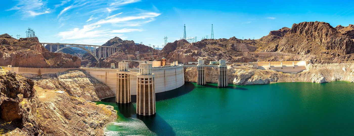 Hoover Dam in Colorado river