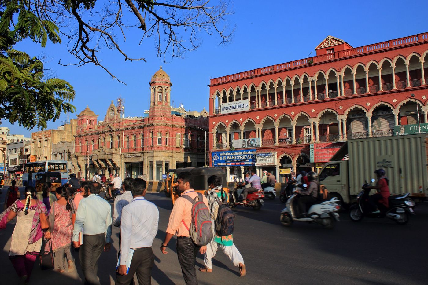 Inde Chennai Mount Road Heritage Buildings