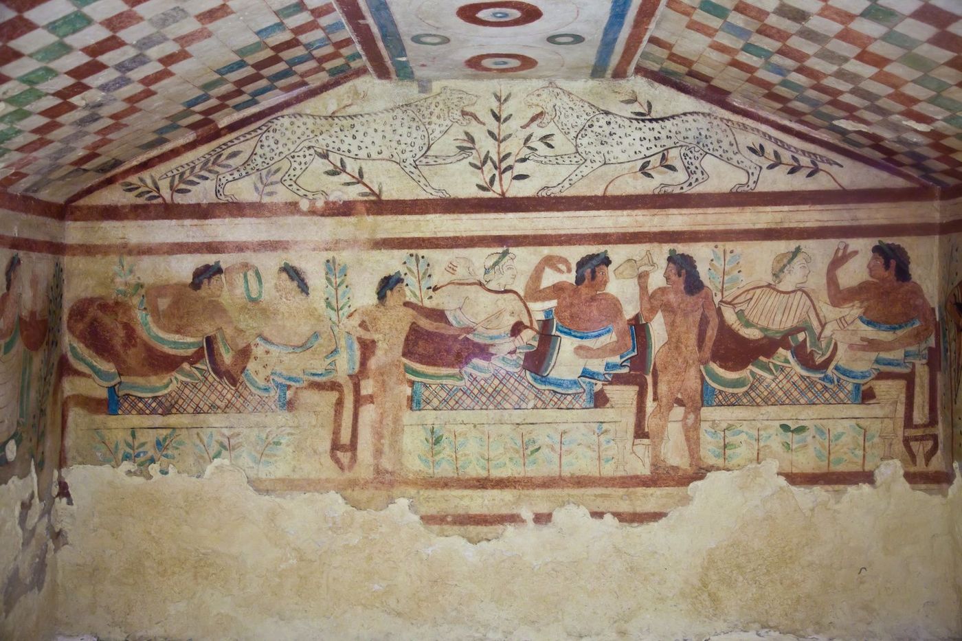 Italie Tarquinia Tombe étrusque