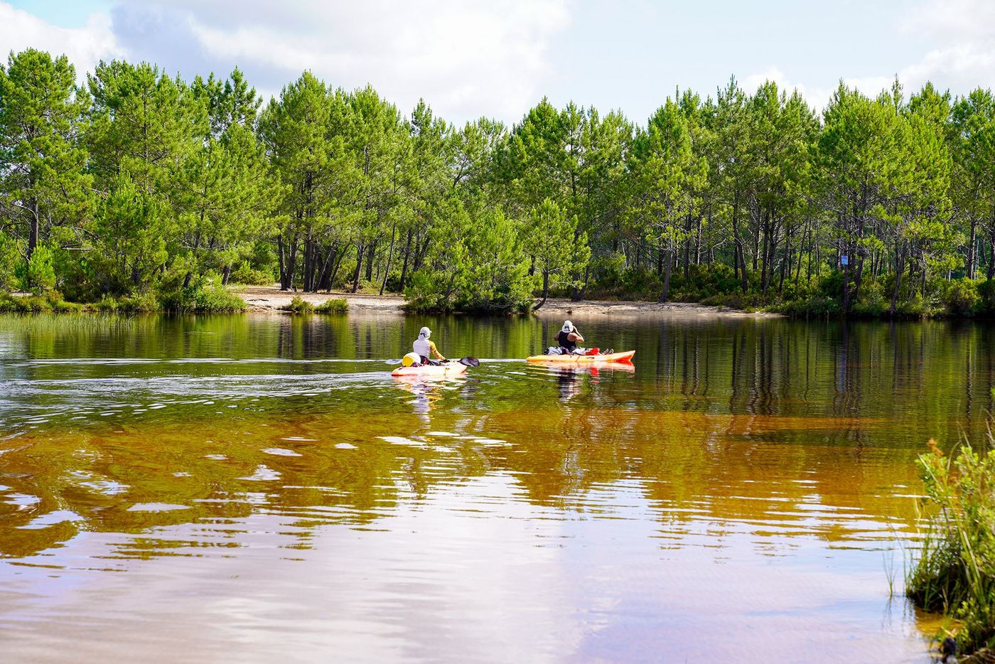 Kayak au lac de Lacanau