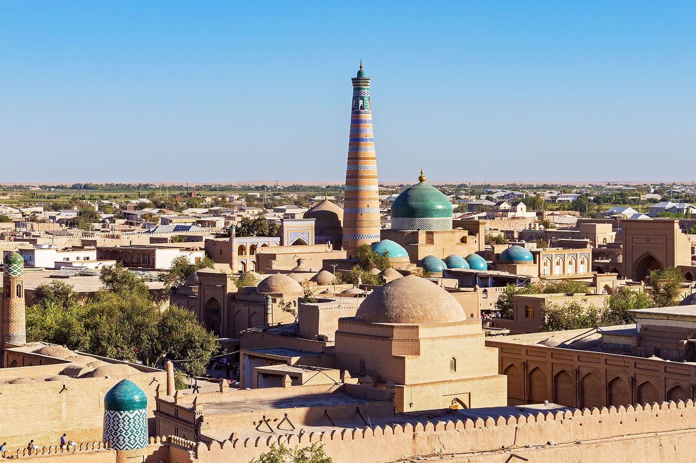Minaret et Mosquée Khodja - Khiva (Ouzbékistan)