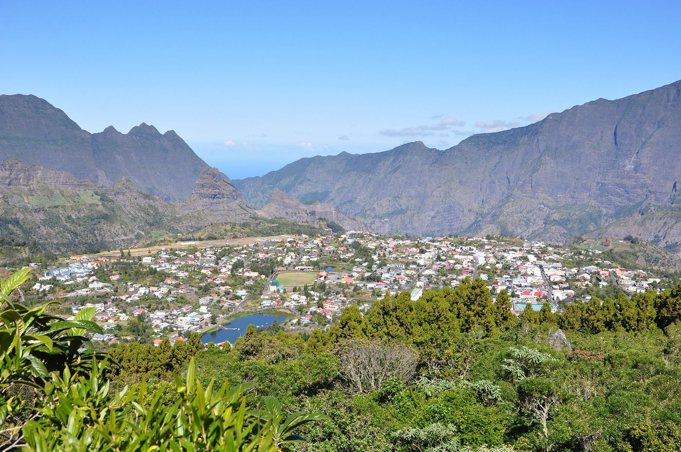 La Réunion Cilaos vue depuis la Roche Merveilleuse