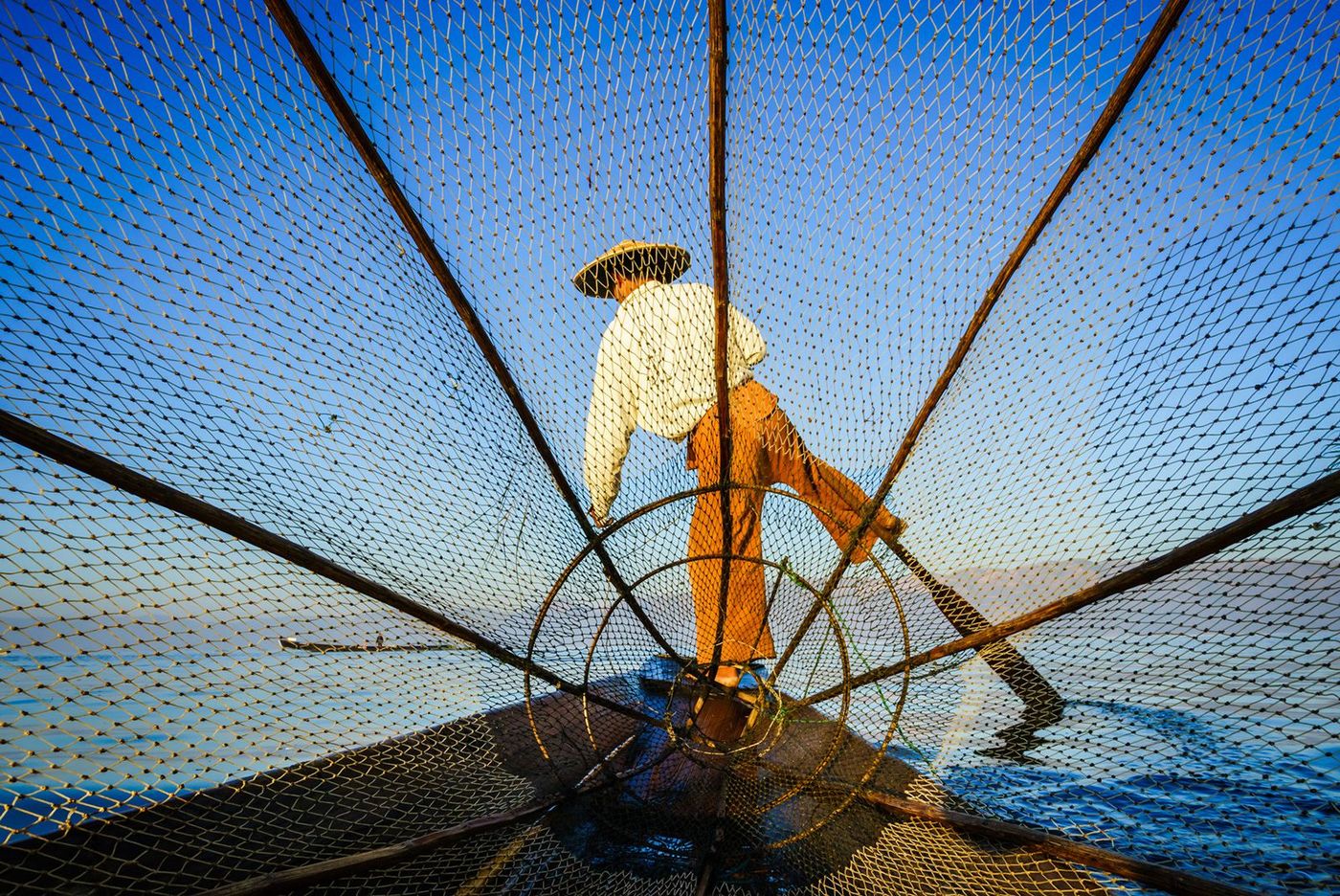 Birmanie Lac Inle Pêcheur