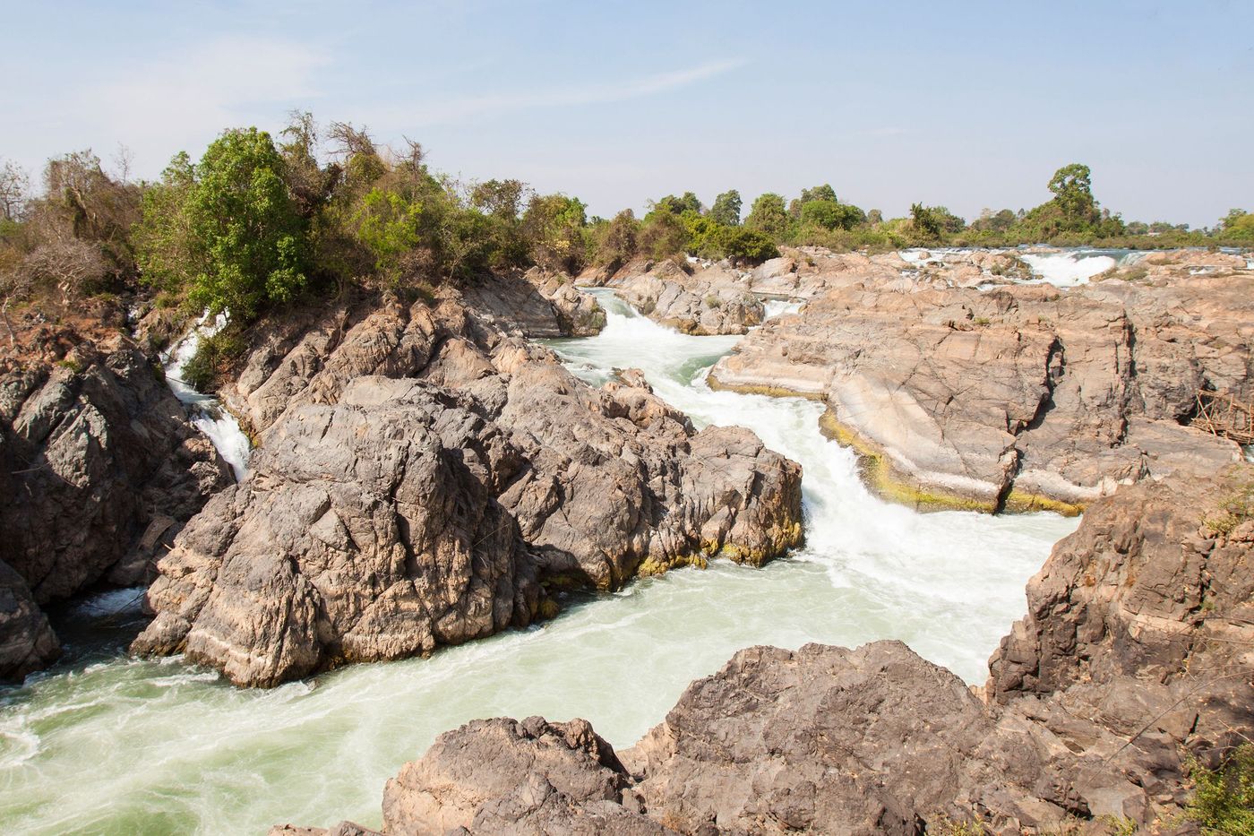 Laos Liphi, chutes du Mekong