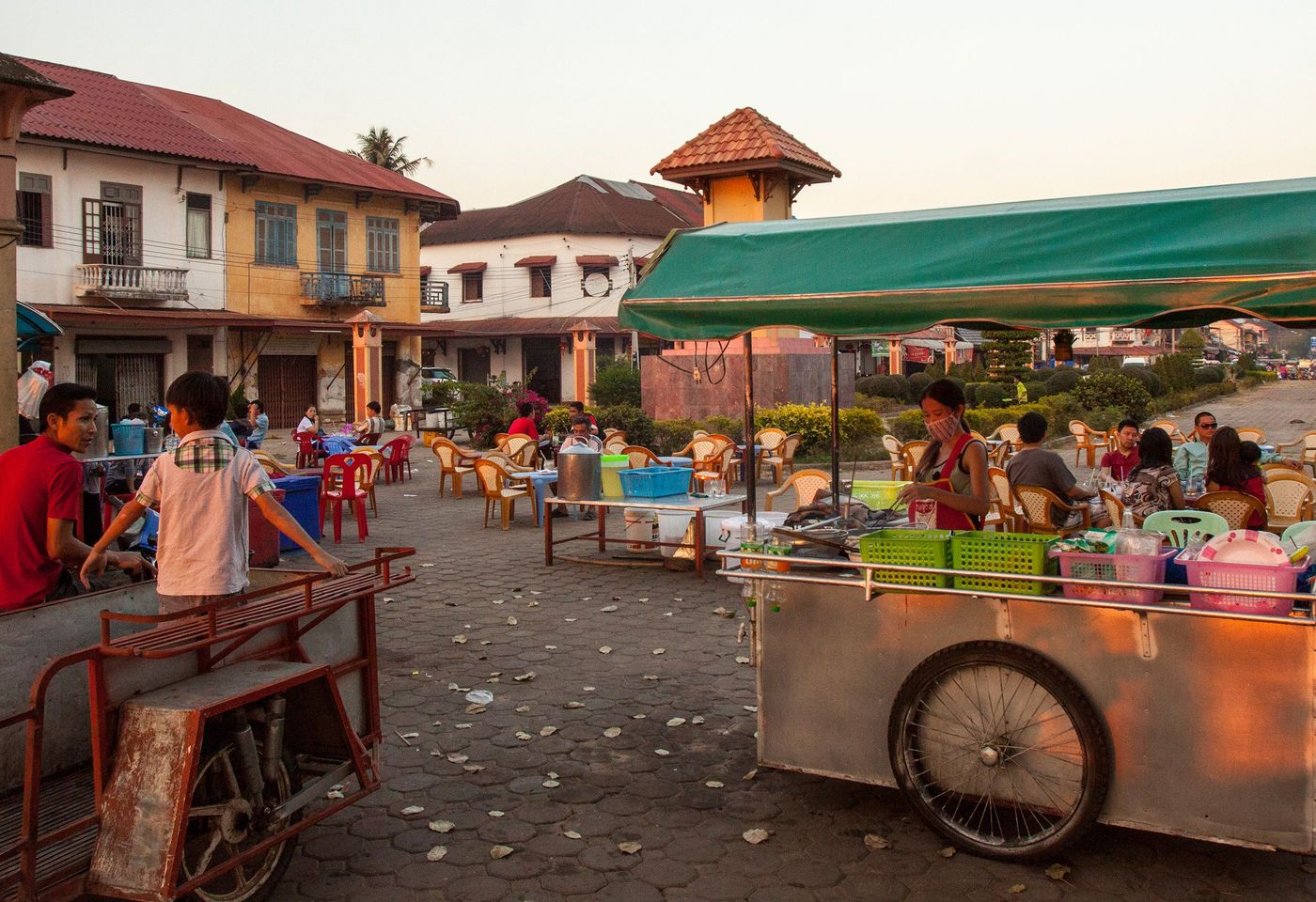 Laos Place centrale de Thakhek