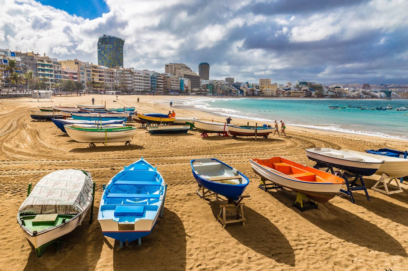 Espagne Canaries Gran Canaria Las Palmas Plage de Canteras