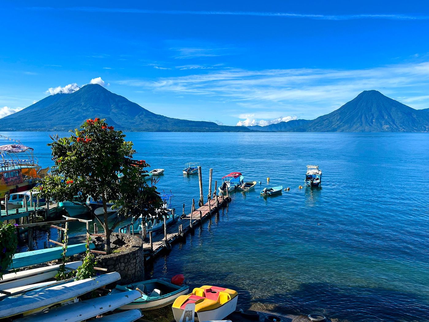 Le lac Atitlán depuis Panajachel