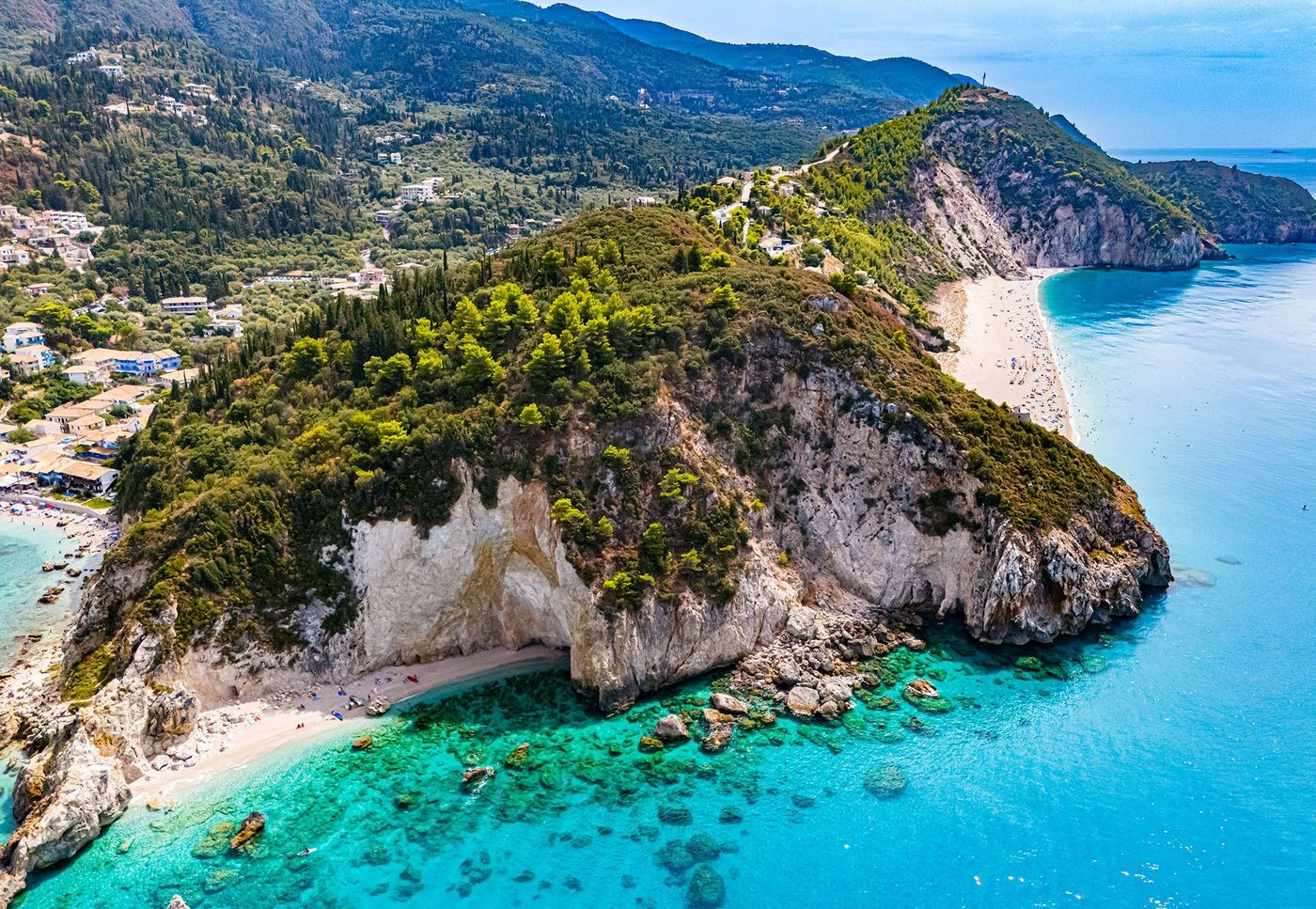 Plage d'Agios Nikitas sur l'île de Lefkada - Grèce