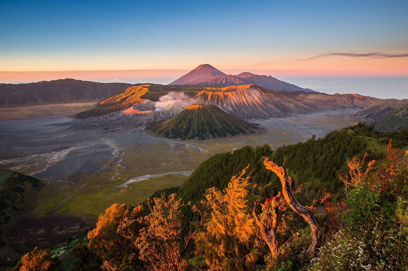 Lever de soleil sur le Bromo