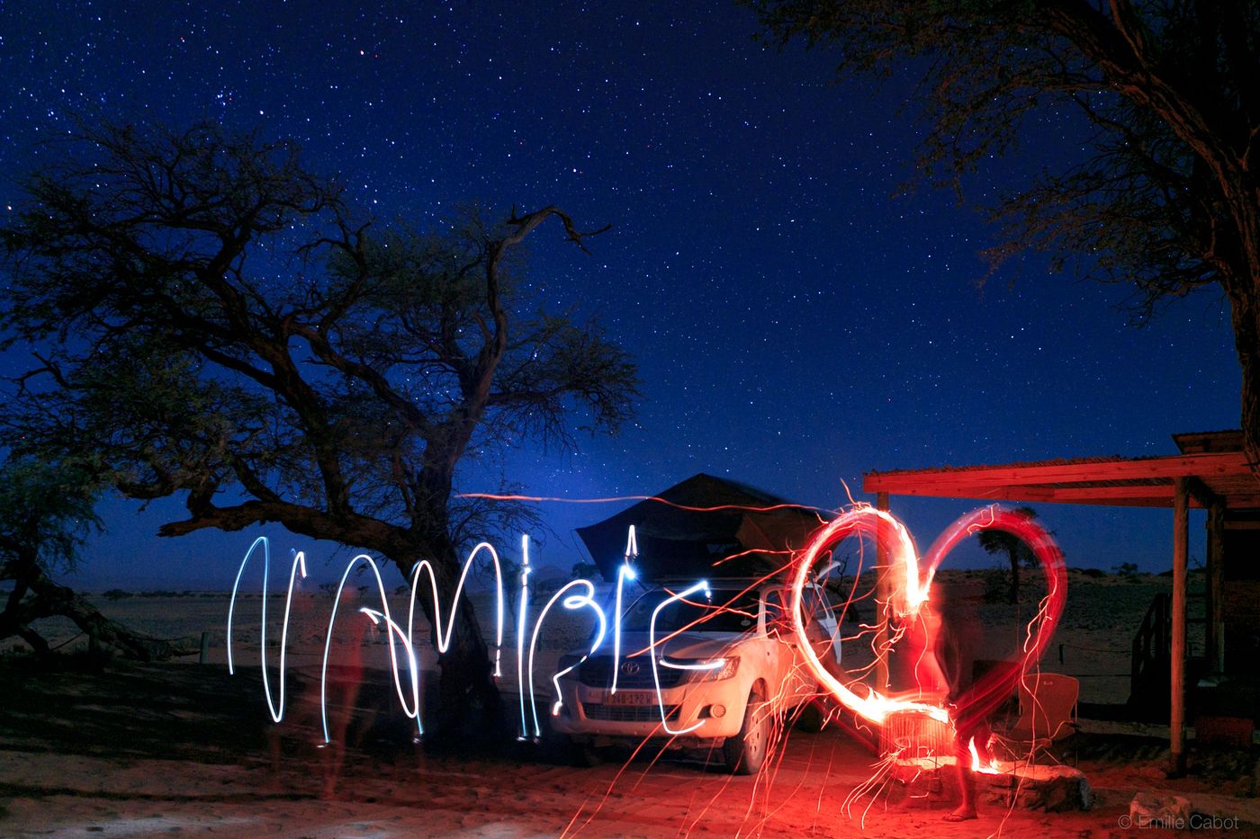 Namibie lightpainting
