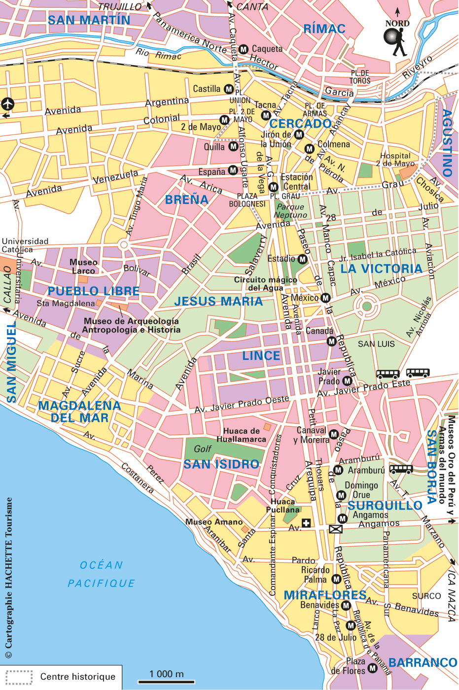 Carte Lima Carte générale - Plan Lima Carte générale
