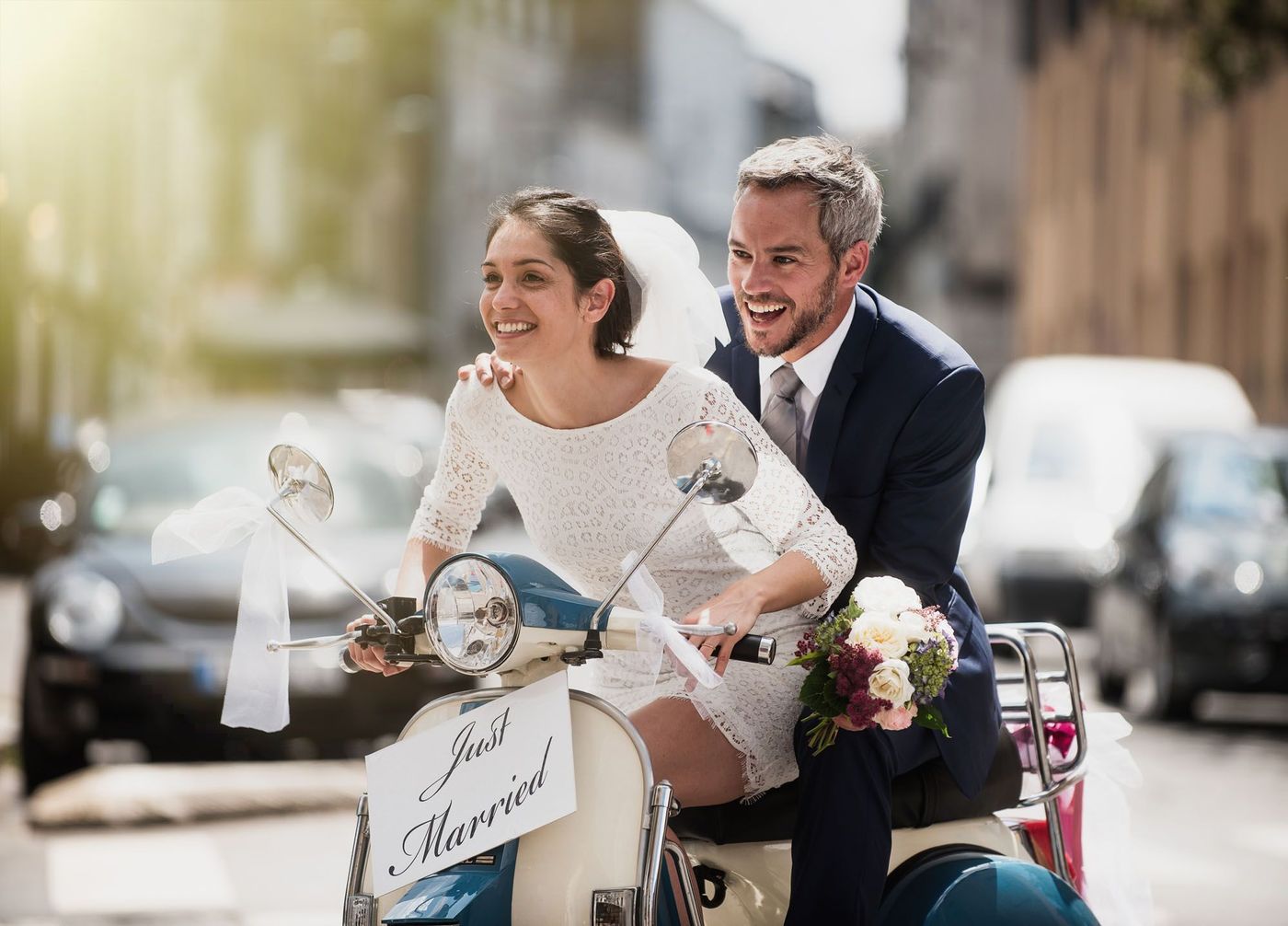 Lune de miel Scooter Couple