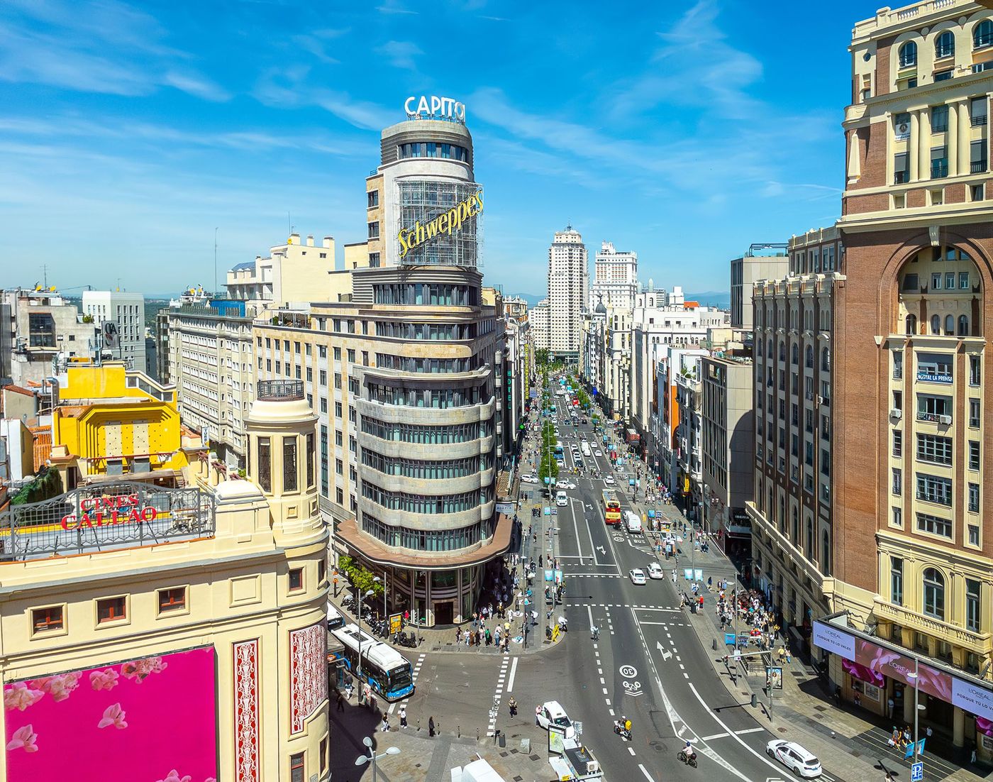 L'Edificio Carrión sur la Gran Vía - Madrid (Espagne)