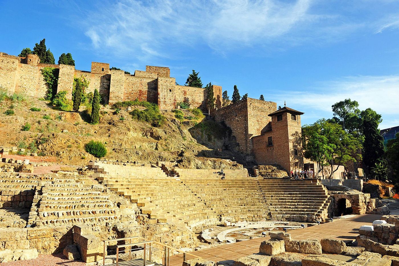 Espagne Andalousie Malaga Théâtre romain