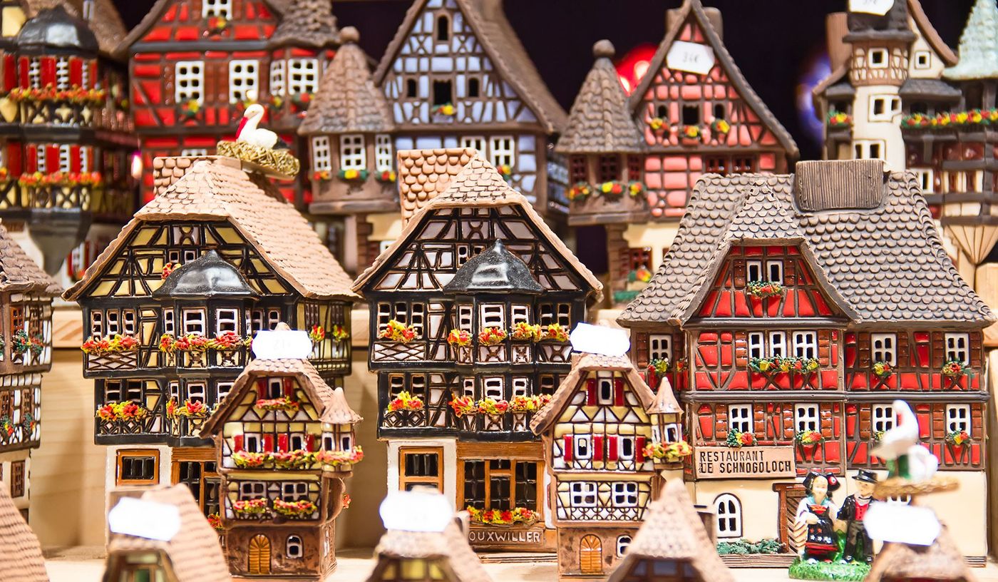 Marché de Noel - maisons alsaciennes