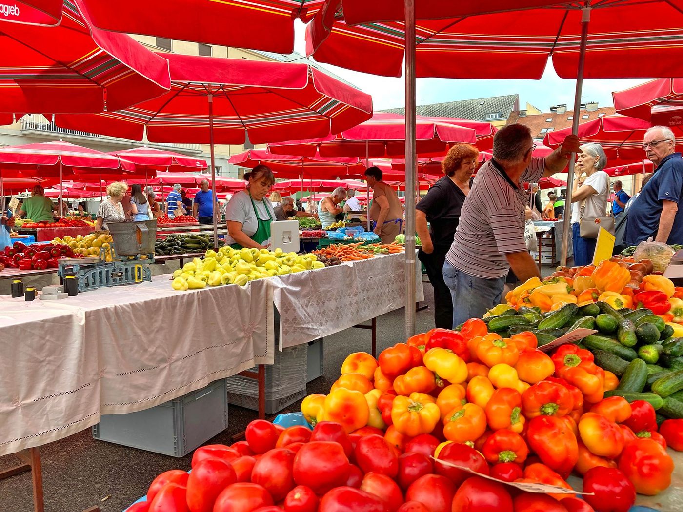 Marché en plein air de Dolac