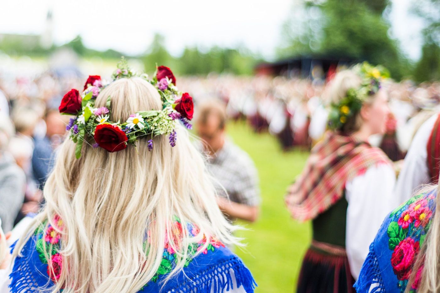 Midsommar  - couronne de fleurs