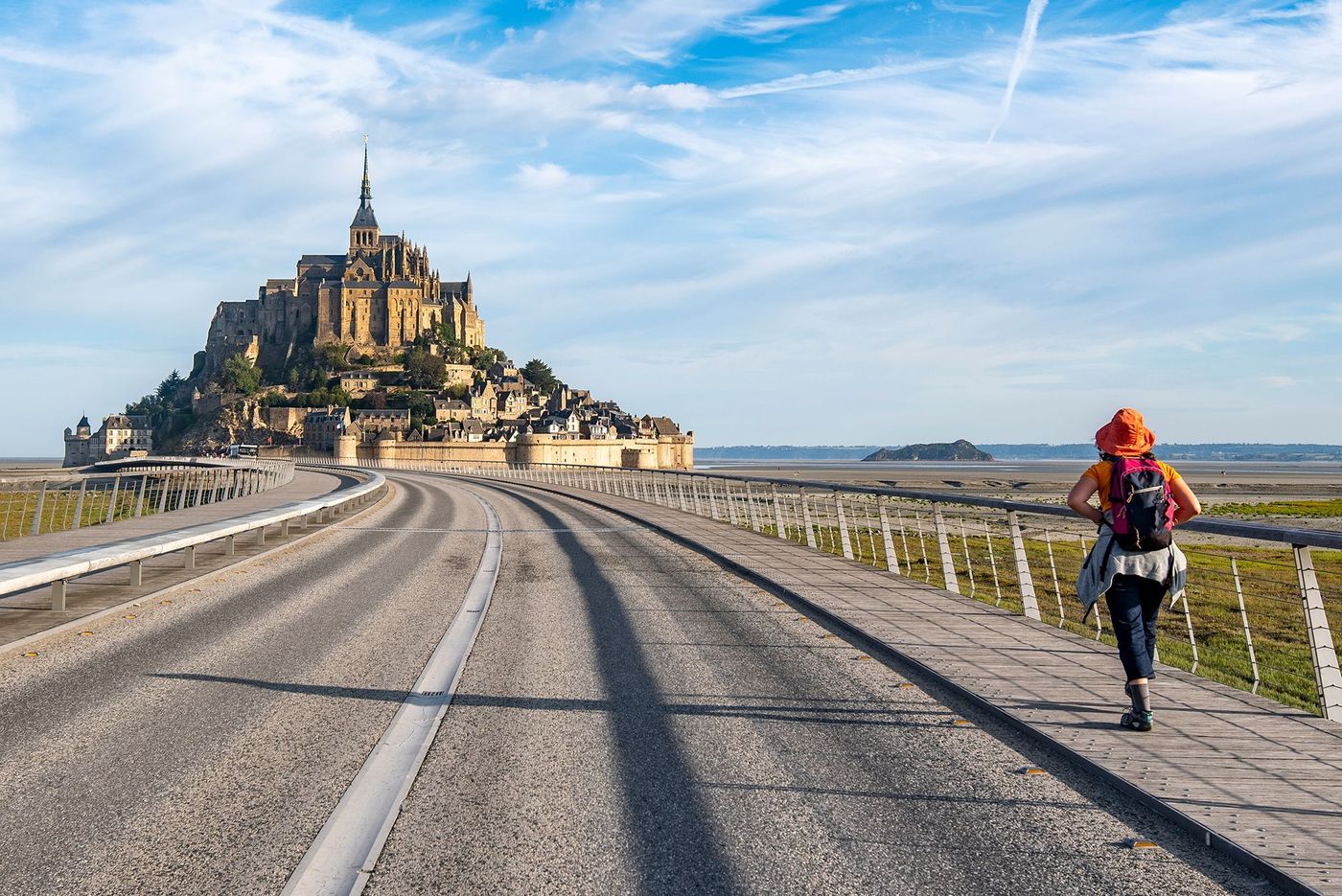 Mont-Saint-Michel - randonneuse