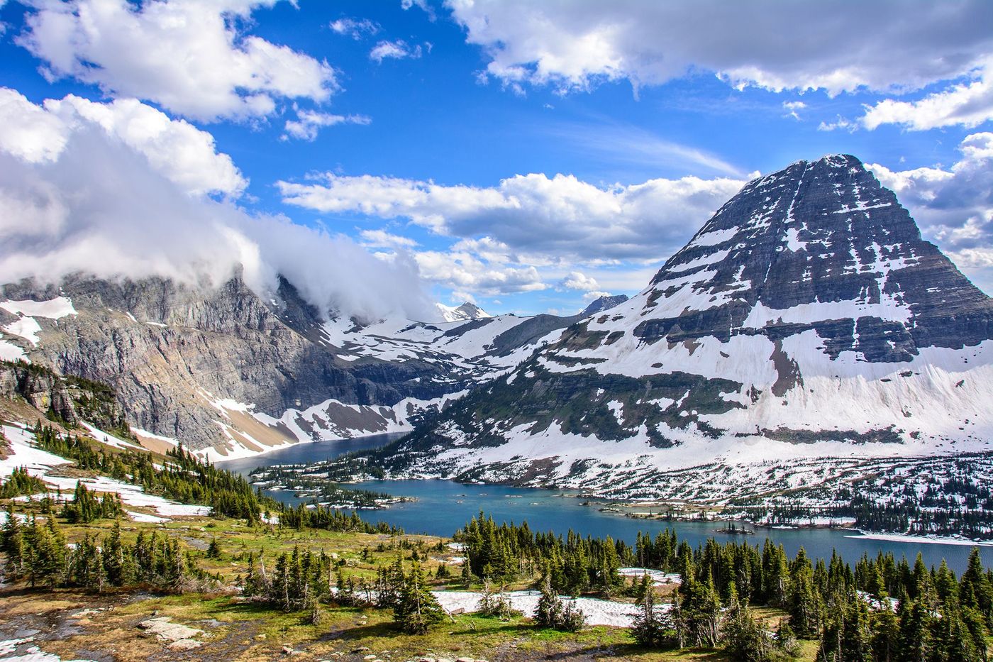 Montana Glacier national park Hidden lake