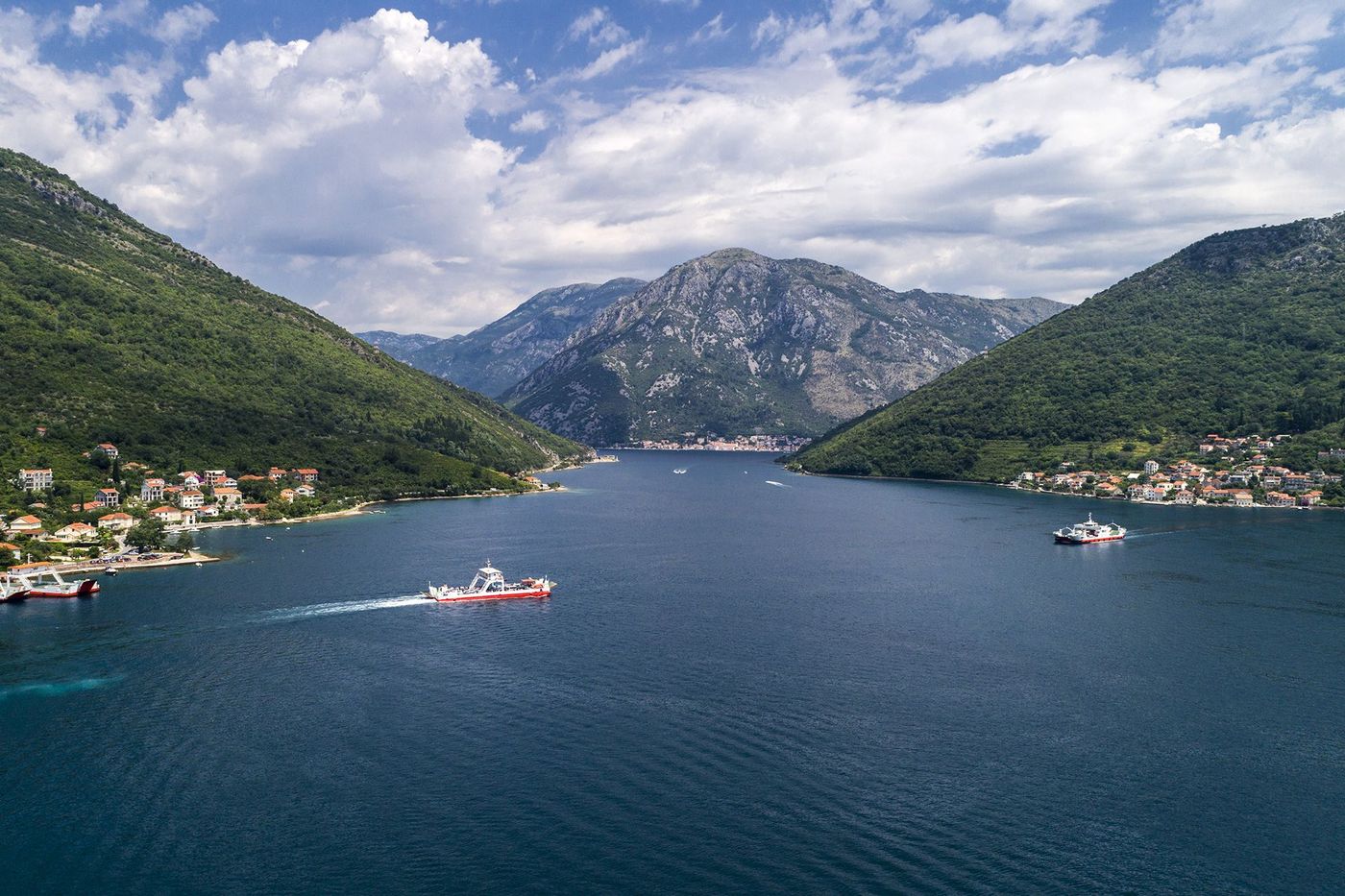 Montenegro Détroit de Verige Bac entre Lepetane et Kamenari