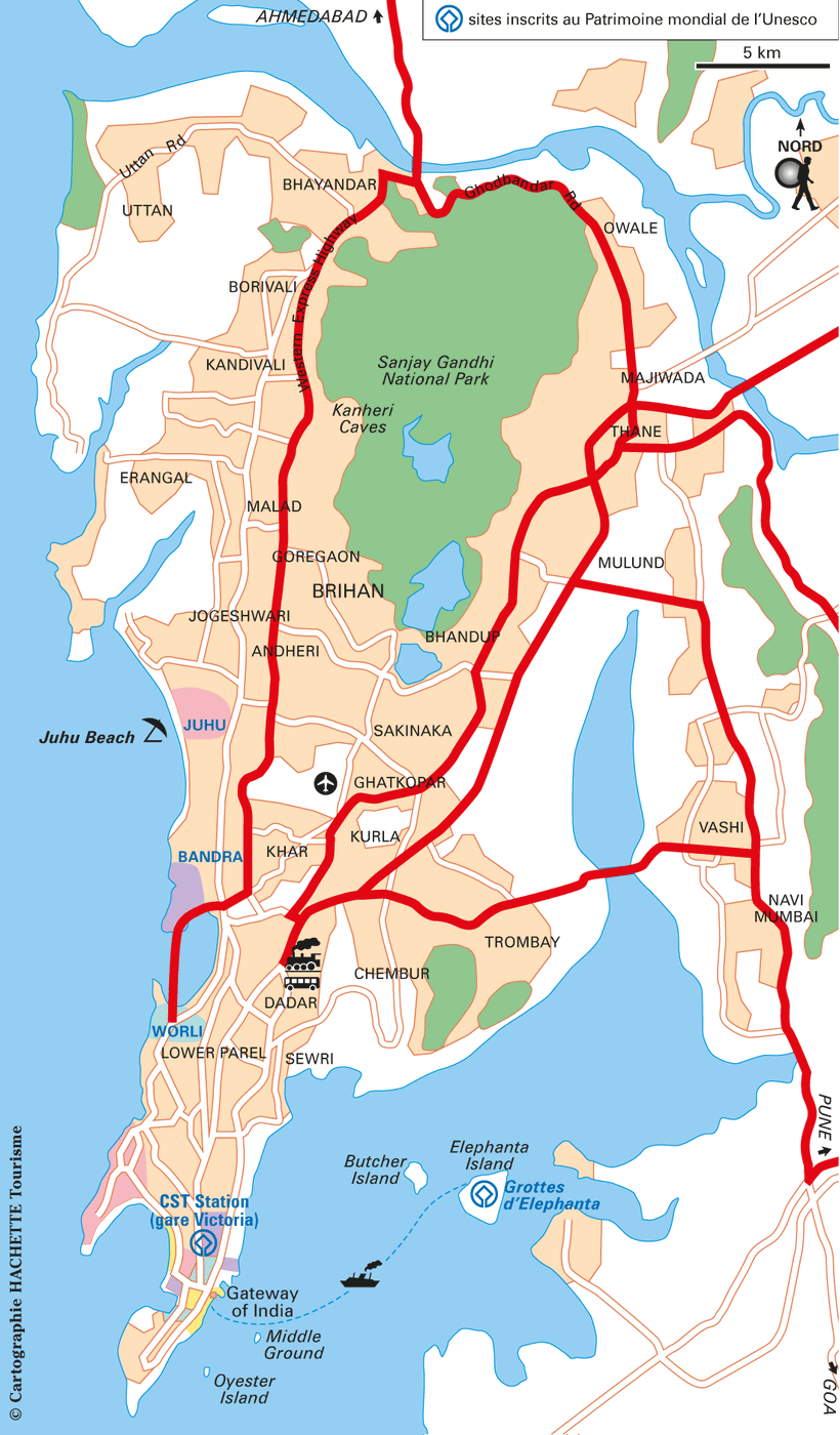 Carte Mumbai Carte générale - Plan Mumbai Carte générale