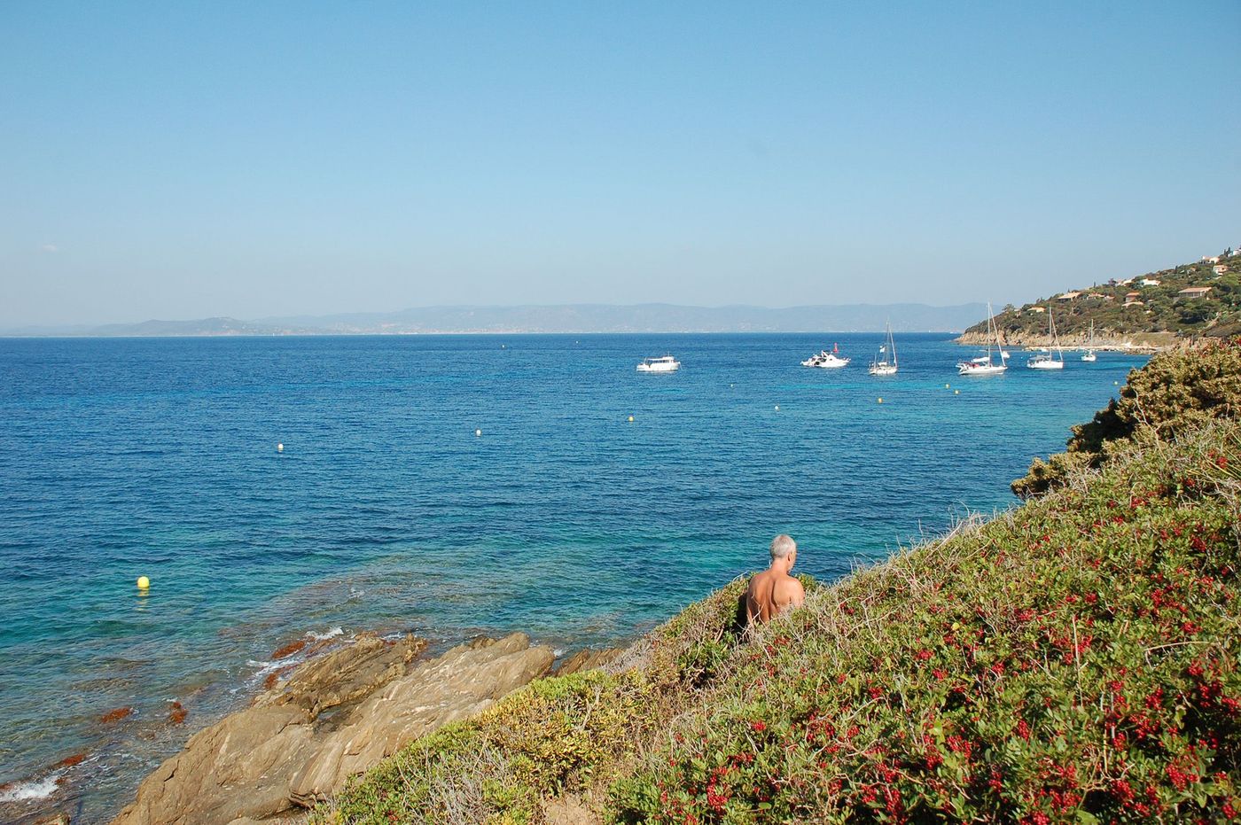 Naturiste sur l'île du Levant