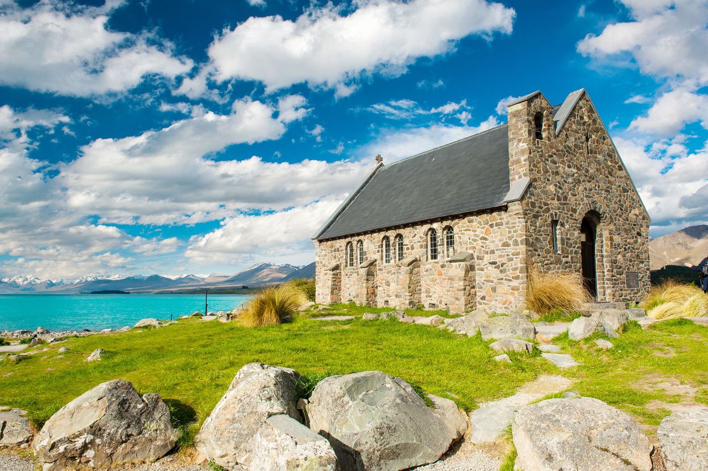 Nouvelle-Zélande Lake Tekapo Church of the Good Sheperd