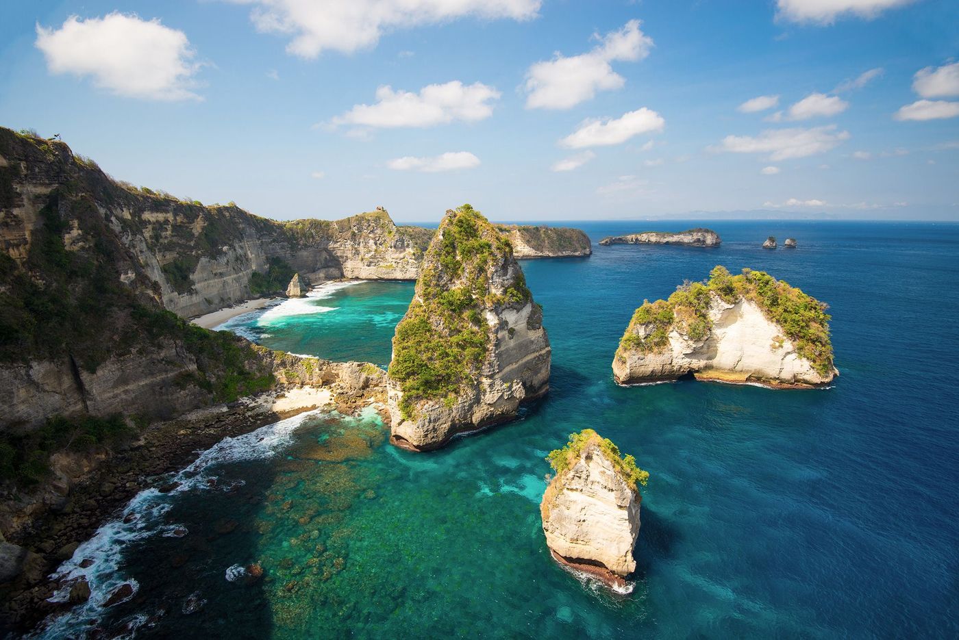 Indonésie Nusa Penida Falaise Plage Atuh